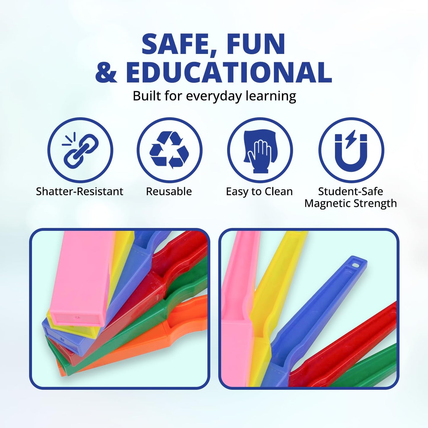 United Scientific™ STEM Magnetic Wands, Classroom & Homeschool (Set of 6)