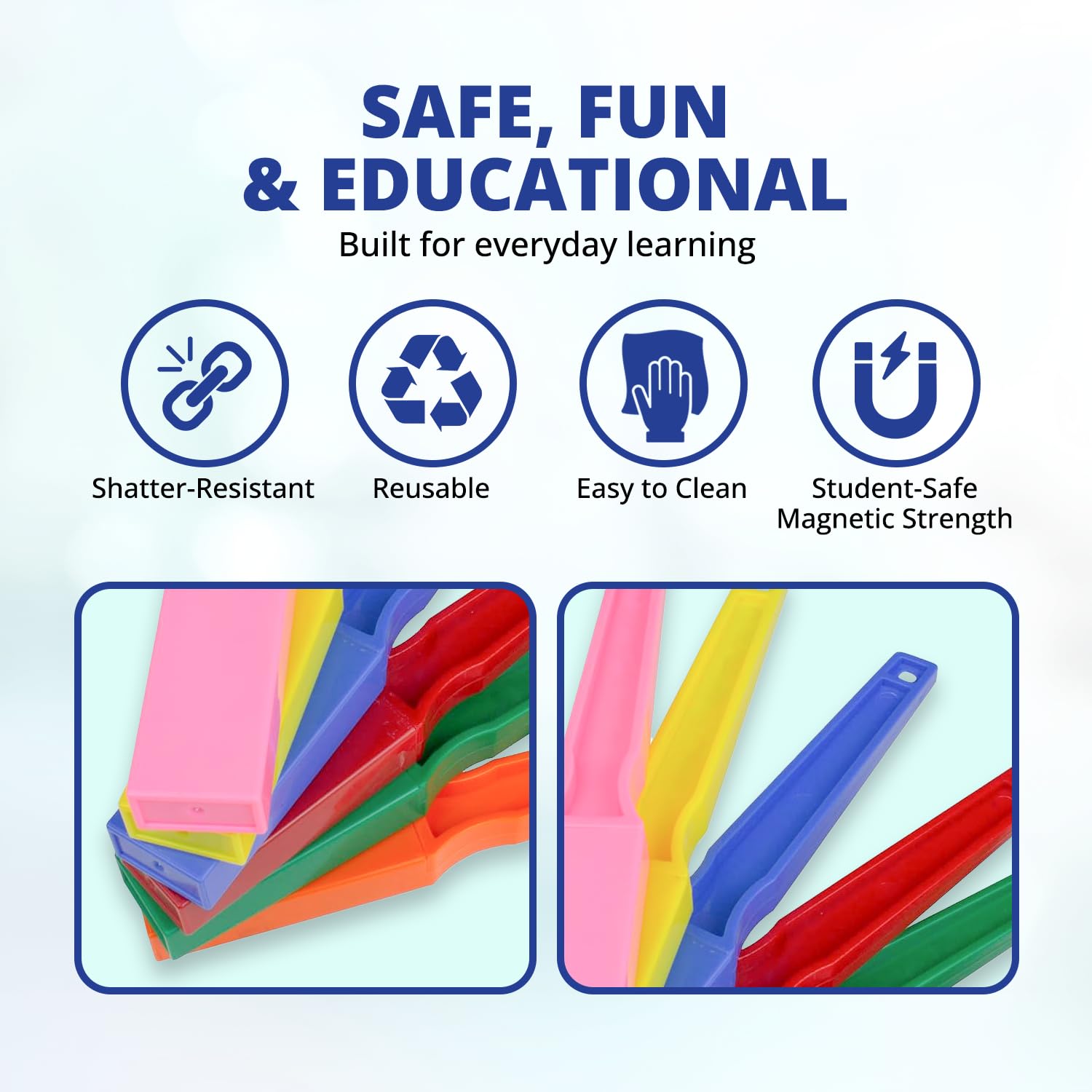 United Scientific™ STEM Magnetic Wands, Classroom & Homeschool (Set of 6)