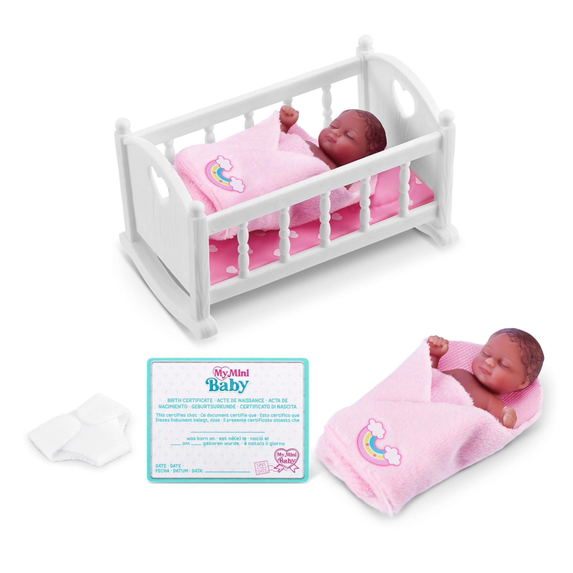 5 Surprise My Mini Baby Series 1 (2 Pack) by ZURU, Collectible Mystery Capsule, Toy for Girls, Realistic Miniature Baby, Playset and Accessories