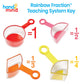 hand2mind Rainbow Fraction Measuring Cups, Kids Montessori Kitchen Tools, Toddler Cooking Tools, Sensory Table Materials, Fraction Manipulatives,
