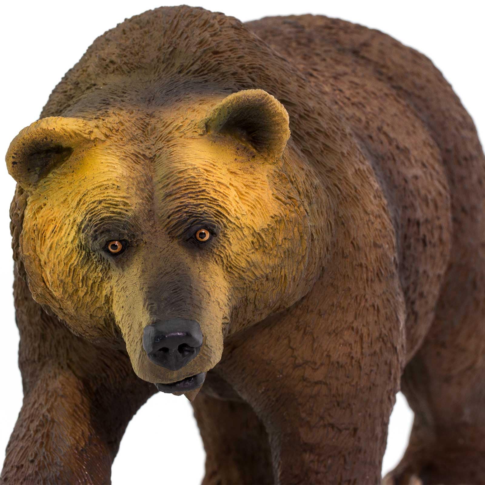 Safari Ltd. Grizzly Bear Figure - Realistic 9" Brown Bear Model - Educational Toy for Boys, Girls, and Kids Ages 1+