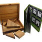 Tangram Wooden Puzzle Geometry Game, with 48 Silhouette Challenge Booklet