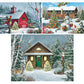 Bits and Pieces Set of Three 300 Piece Jigsaw Puzzles for Adults Christmas Holiday Snowman Jigsaw Puzzles Large Pieces 18" x 24" No 2 Pieces Alike