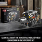 Mould King W16 Engine Building Blocks Set, Combustion Engine Model that Runs, Mini Engine Build Kit for Adults with Battery and Motor, Engineering