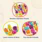 B. toys - Alpha B. Tical - Wooden Alphabet Puzzle - 26 Letter Pieces - Chunky Wooden Puzzle - Educational Toys for Toddlers, Kids - 18+ Months