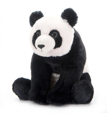The Petting Zoo Panda Stuffed Animal Plushie, Gifts for Kids, Earth Keeperz Wildlife Animals, Zoologee Black Panda Plush Toy, 12 inches