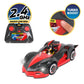 NKOK Team Sonic Racing 2.4GHz Radio Control Toy Car with Turbo Boost - Shadow the Hedgehog 602, Red, Turbo Boost Feature, Features Working Lights,