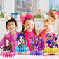 For Demon Movie Hunters Honeycomb 8Pcs Table Centerpiece,Demon Movie Hunters Birthday Party Supplies Table Decorations for Kids Party Decorations