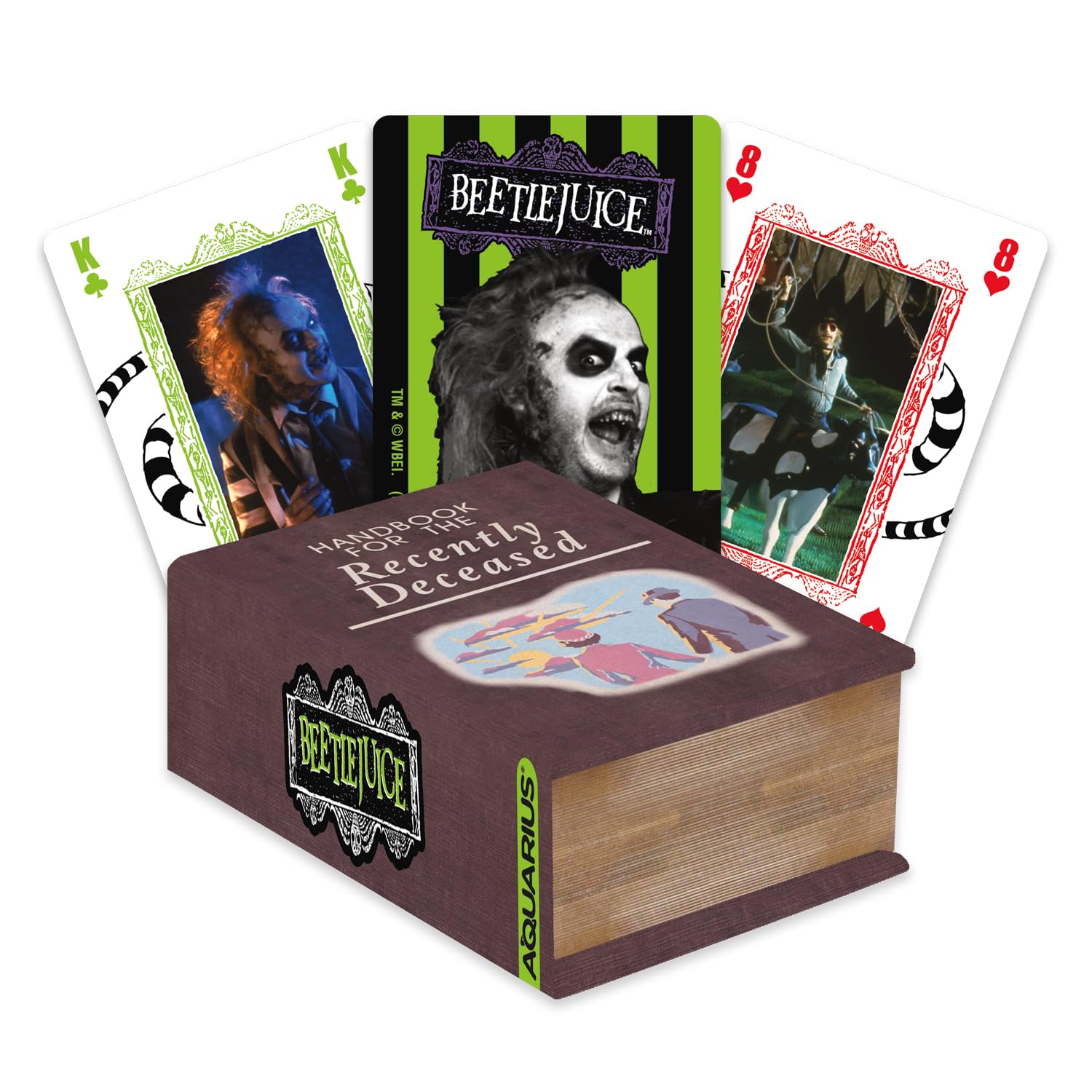 Aquarius Beetlejuice Recently Deceased Premium Playing Cards - Beetlejuice Themed Deck of Cards for Your Favorite Card Games - Officially Licensed