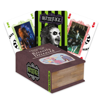 Aquarius Beetlejuice Recently Deceased Premium Playing Cards - Beetlejuice Themed Deck of Cards for Your Favorite Card Games - Officially Licensed