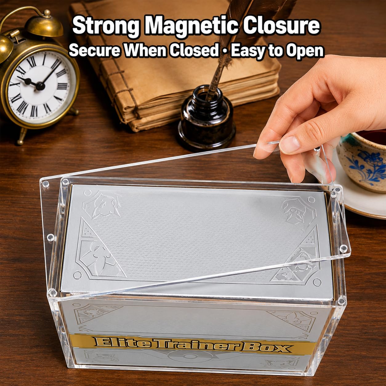 ETB Acrylic Case - UV Protection & Magnetic Closure, Thick Box Shield