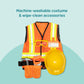 Melissa & Doug Construction Worker Role Play Costume Dress-Up Set (6 pcs)