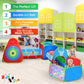 Hide N Side 5pc Kids Ball Pit Tents and Tunnels, Toddler Jungle Gym Play Tent with Play Crawl Tunnel Toy, for Boys Babies Infants Children, Indoor