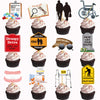 36 PCS Retirement Cupcake Toppers Over The Hill Cake Decorations Over The Hill Birthday Decorations Old People Party Decor Funny Old People Gag Gifts