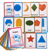 13PCS/Set Shapes Kids Gifts English Flash Cards Pocket Card Educational Learning Baby Toys for Children Pre-Kindergarten