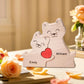 YOOURNEONS Personalized Wood Puzzle with 2-5 Family Name