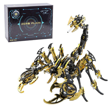 Keetopteep 3D Metal Puzzles for Adults, Scorpion King DIY Model Kit, Colorful 3D Brain Teaser Puzzle Stainless Steel Hand Assembled Detachable Model