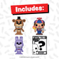 Funko Bitty POP! 4 Pack FNAF : Freddy, Bonnie, Balloon Boy & Mystery