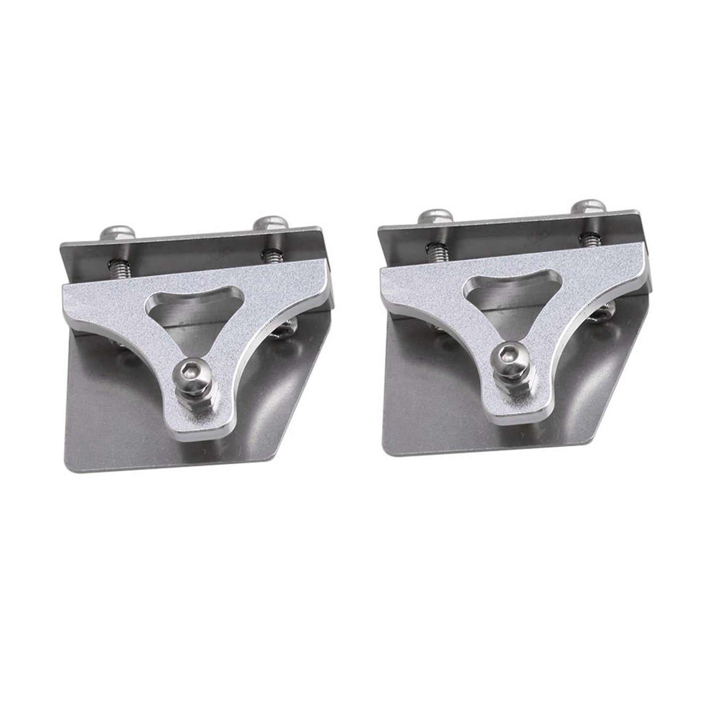 BQLZR 38x31.5x11.5mm Silver Aluminum Alloy Emulational Model Boat Part Metal Trim Tabs for RC Electric Racing Boat Pack of 2