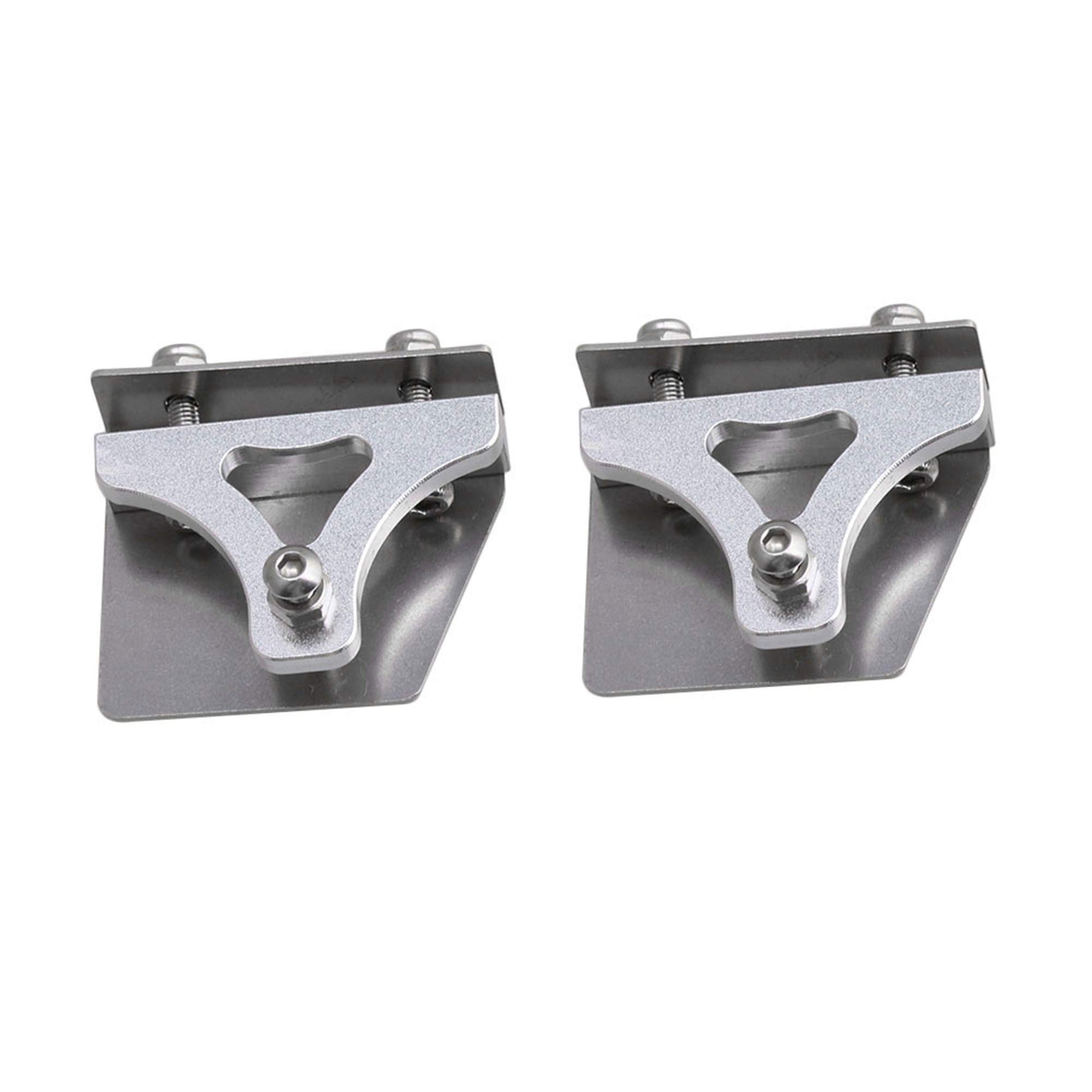 BQLZR 38x31.5x11.5mm Silver Aluminum Alloy Emulational Model Boat Part Metal Trim Tabs for RC Electric Racing Boat Pack of 2
