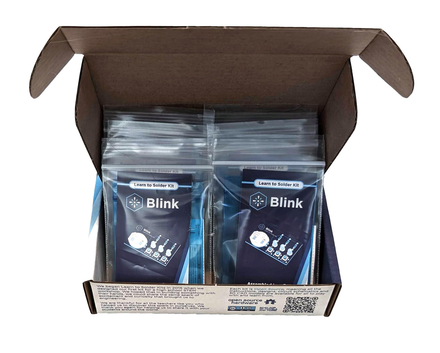 Learn to Solder Kits Blink LED, Bulk Educator Pack | DIY Soldering Kit for Beginners | Electronics Projects for Students & STEM Classes | Science
