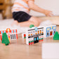 Melissa & Doug Wooden Town Play Set with Storage Tray (32 pcs)