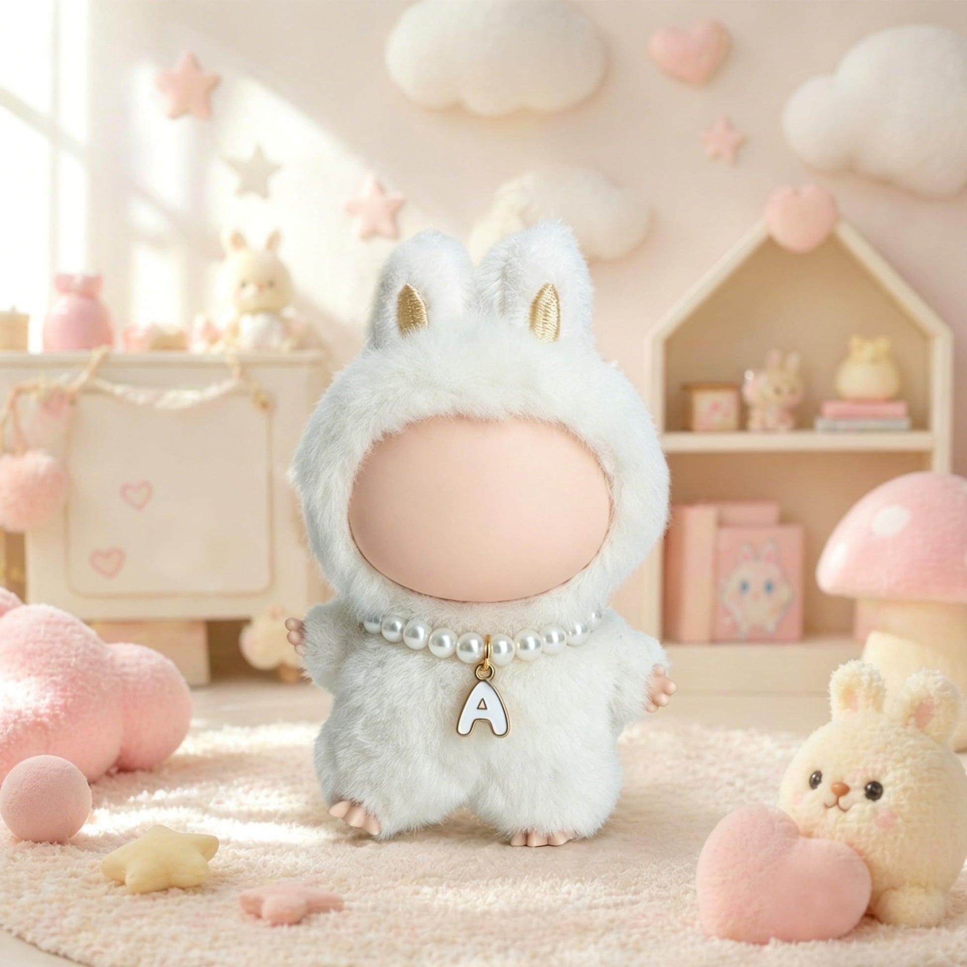 4.13inch/10cm Doll Accessories for Labubu Mini Accessories Outfits Set, Doll Crossbody Accessory (No Doll)