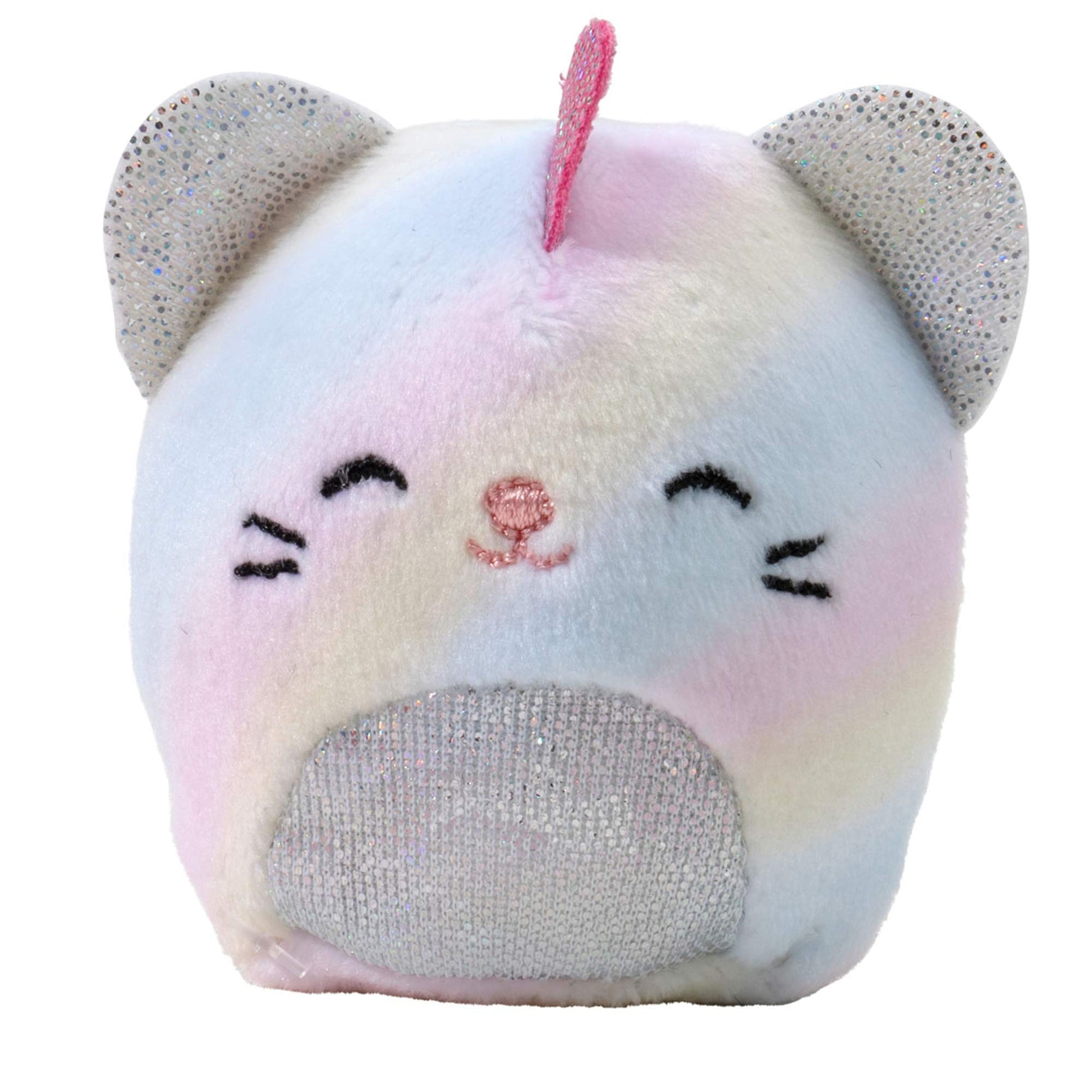 Squishville by Squishmallows Plush Room Accessory Set, 2” Camilla Mini-Squishmallow and 2 Plush Accessories, Marshmallow-Soft Animals, Picnic Toys