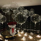 Warm White Led Balloons 6set Light up Balloons Clear Bobo Balloons with String Lights for Party, Birthday, Anniversary, Wedding (Warm White)