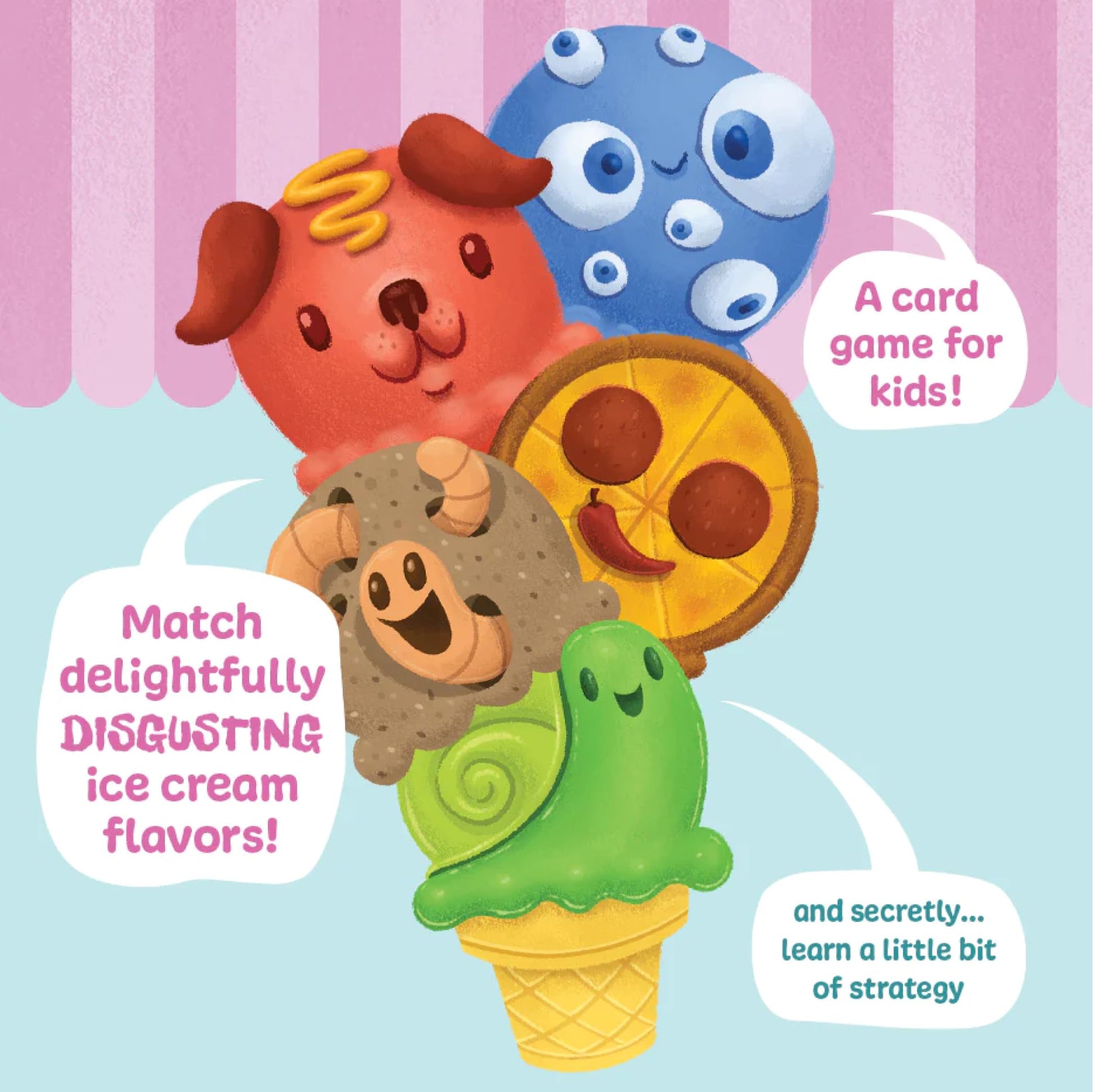 Exploding Kittens The Best Worst Ice Cream 2-5 Players - Ages 4+ - 10 Minutes to Play - Ice Cream Matching Picture Game - Kid Friendly Card Game