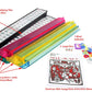 usamjtable American Mahjong Set 166 Tiles 4 All in One Pusher Rack Combo (Phoenix Blue)