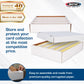 BCW Super Monster 5 Row Trading Card Storage Box - 5ct | Holds 5000 Standard Trading Cards & 7000 Gaming Cards | Card Storage Box for Basketball