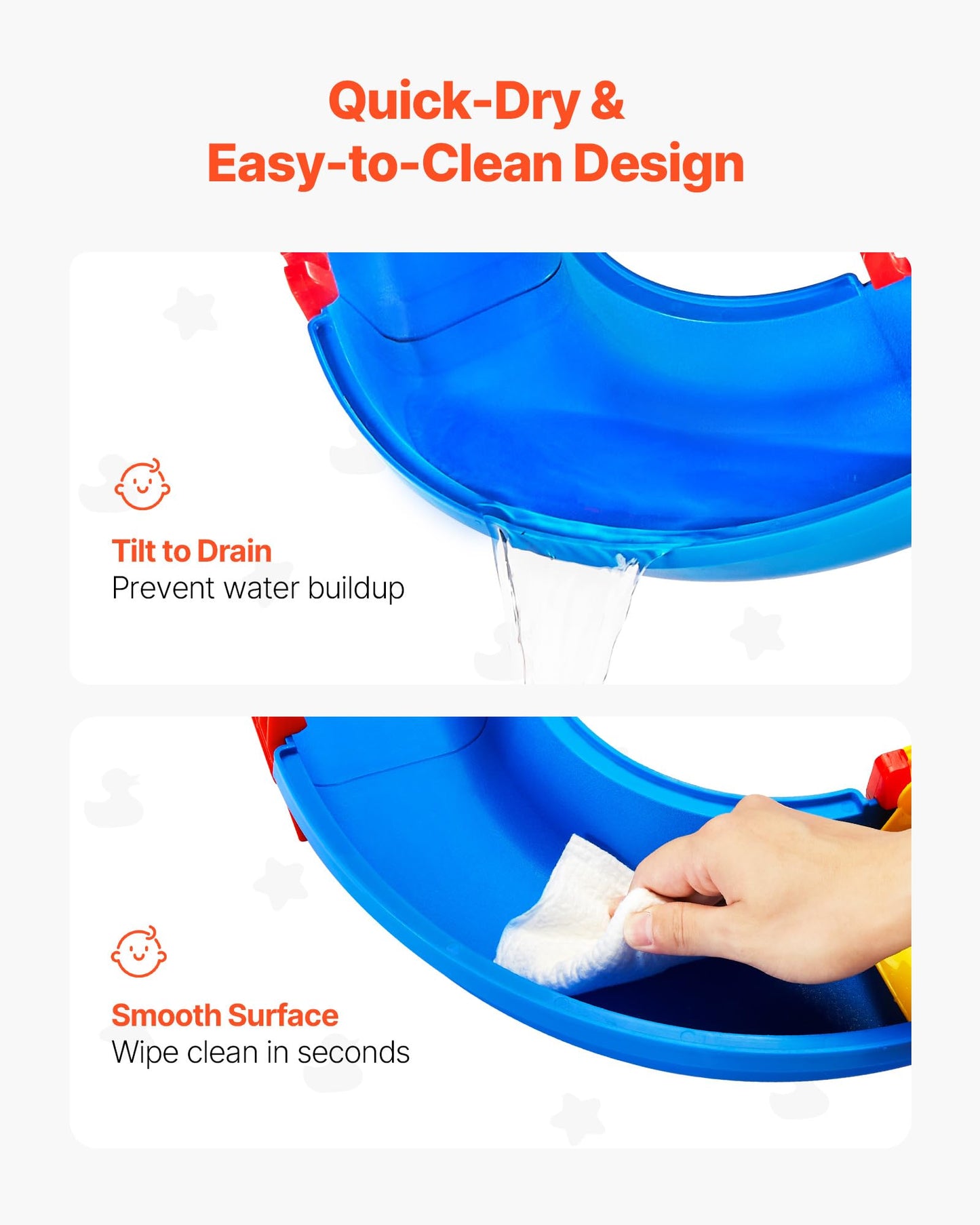 VEVOR Water Table for Toddlers, Kids Activity Play Waterway, Outdoor Summer Water Park Playset with 39PCS Accessories for Backyard Lawn Beach