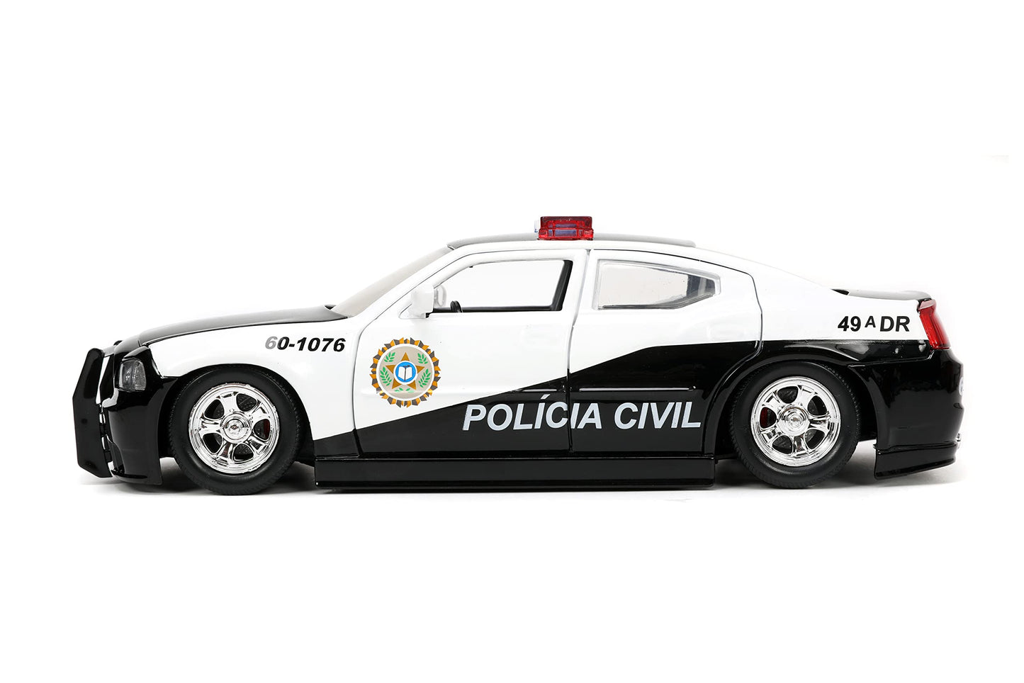 Jada Fast & Furious 1:24 2006 Dodge Charger Police Car Die-Cast Car, Toys for Kids and Adults