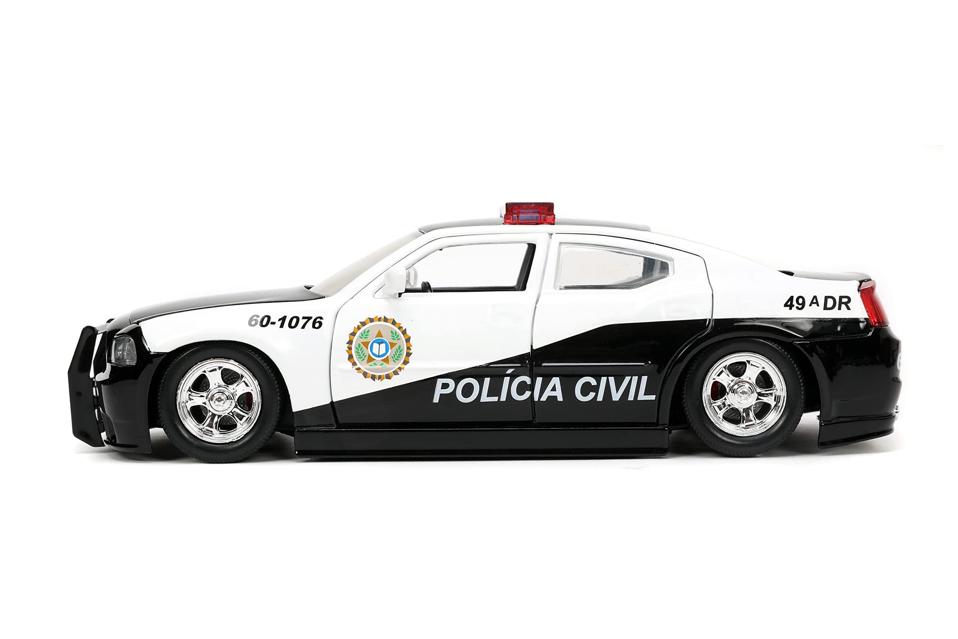 Jada Fast & Furious 1:24 2006 Dodge Charger Police Car Die-Cast Car, Toys for Kids and Adults