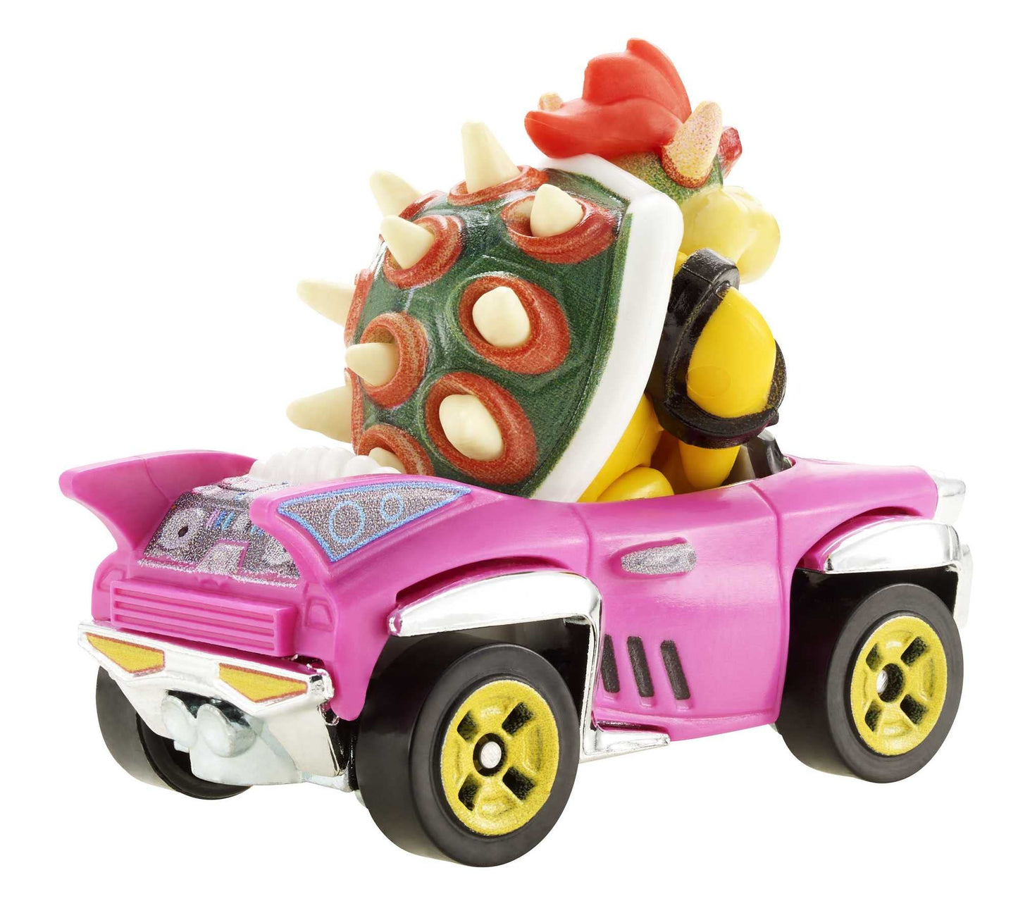 Hot Wheels GBG31 Mario Kart 1:64 Die-Cast Bowser with Badwagon Vehicle,Multicolour
