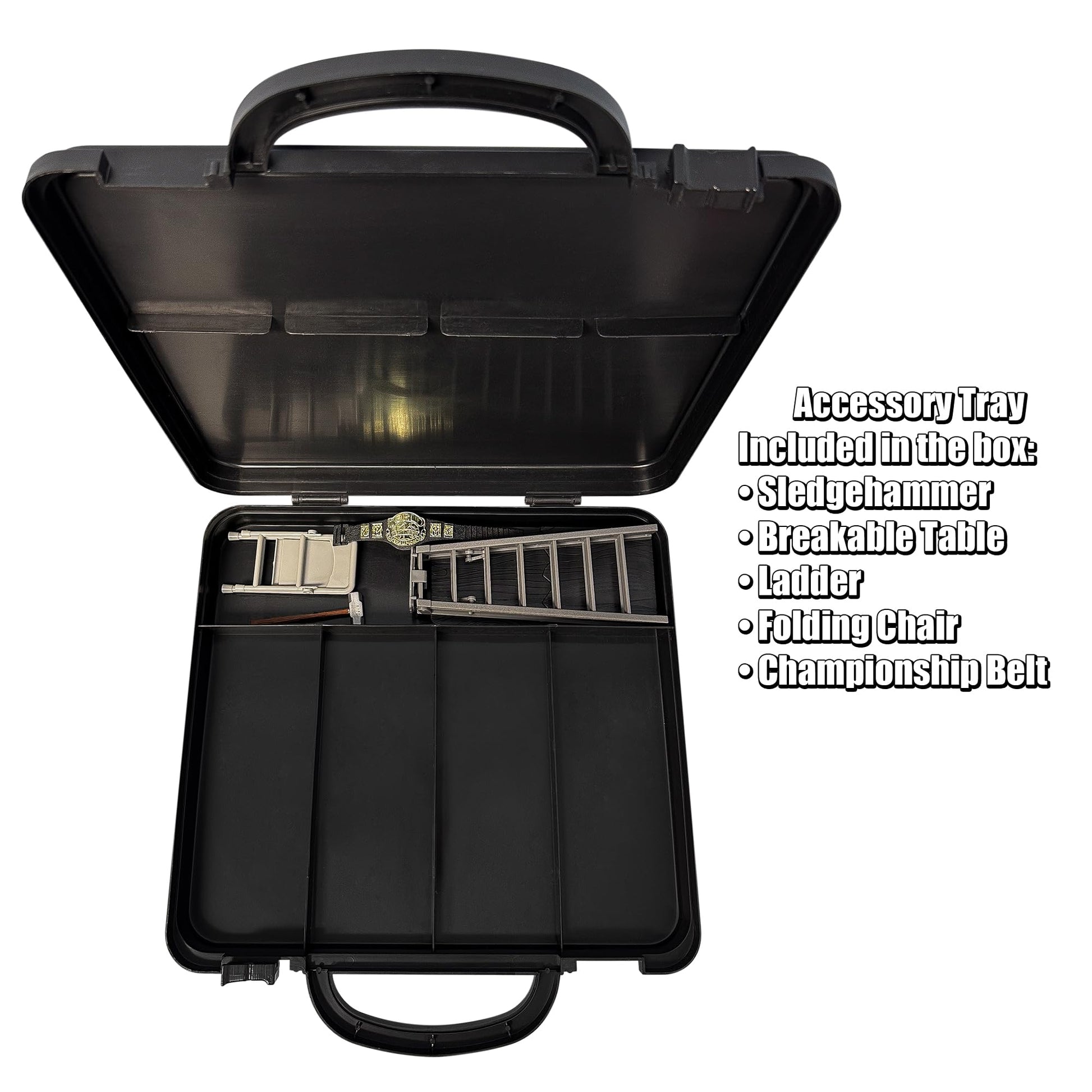 Deluxe Carrying Case With Accessories for Wrestling Action Figures