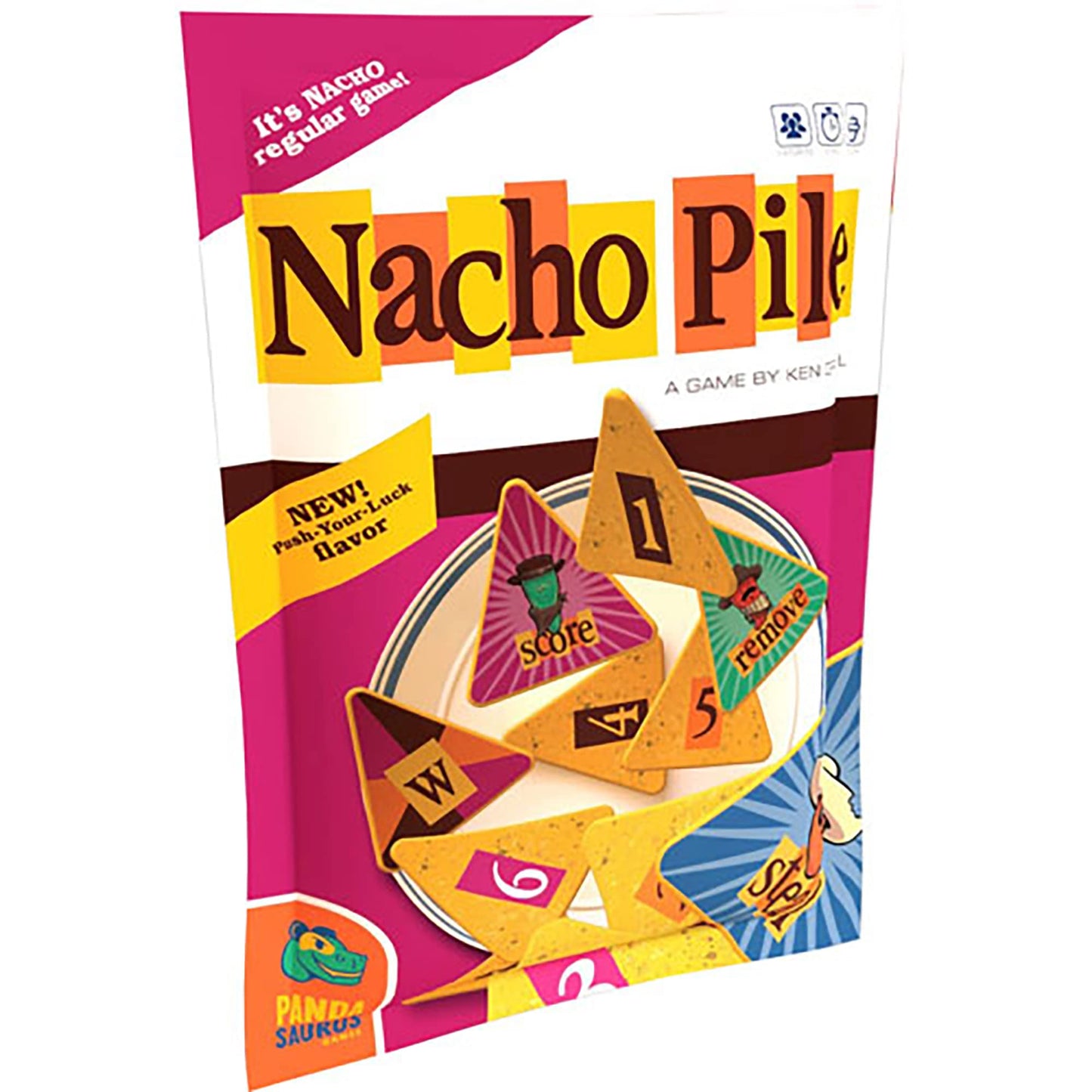 Nacho Pile Party Game - Fast-Paced Game of Chip-Stacking Fun! Push-Your-Luck Strategy Game, Fun Family Game for Kids and Adults, Ages 7+, 2-4 Players