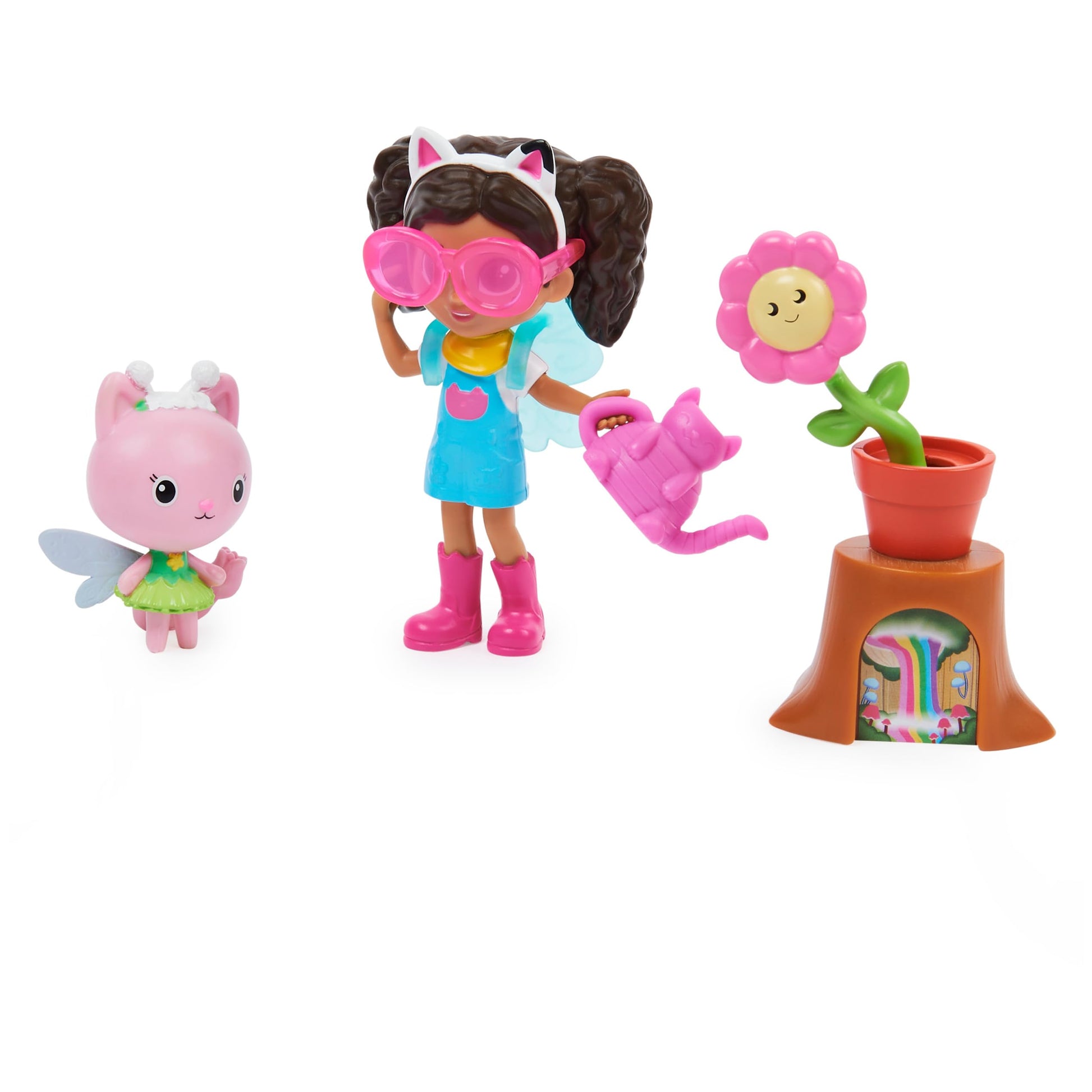 Gabby's Dollhouse, Flower-rific Garden Set with 2 Toy Figures, 2 Accessories, Delivery and Furniture Piece, Kids Toys for Ages 3 and up