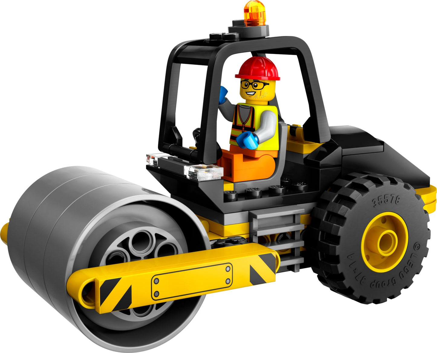 LEGO City Construction Steamroller Toy Playset, Fun Gift, Construction Toy Set for Kids Aged 5 Years Old Plus, Model Truck with a Worker Minifigure,