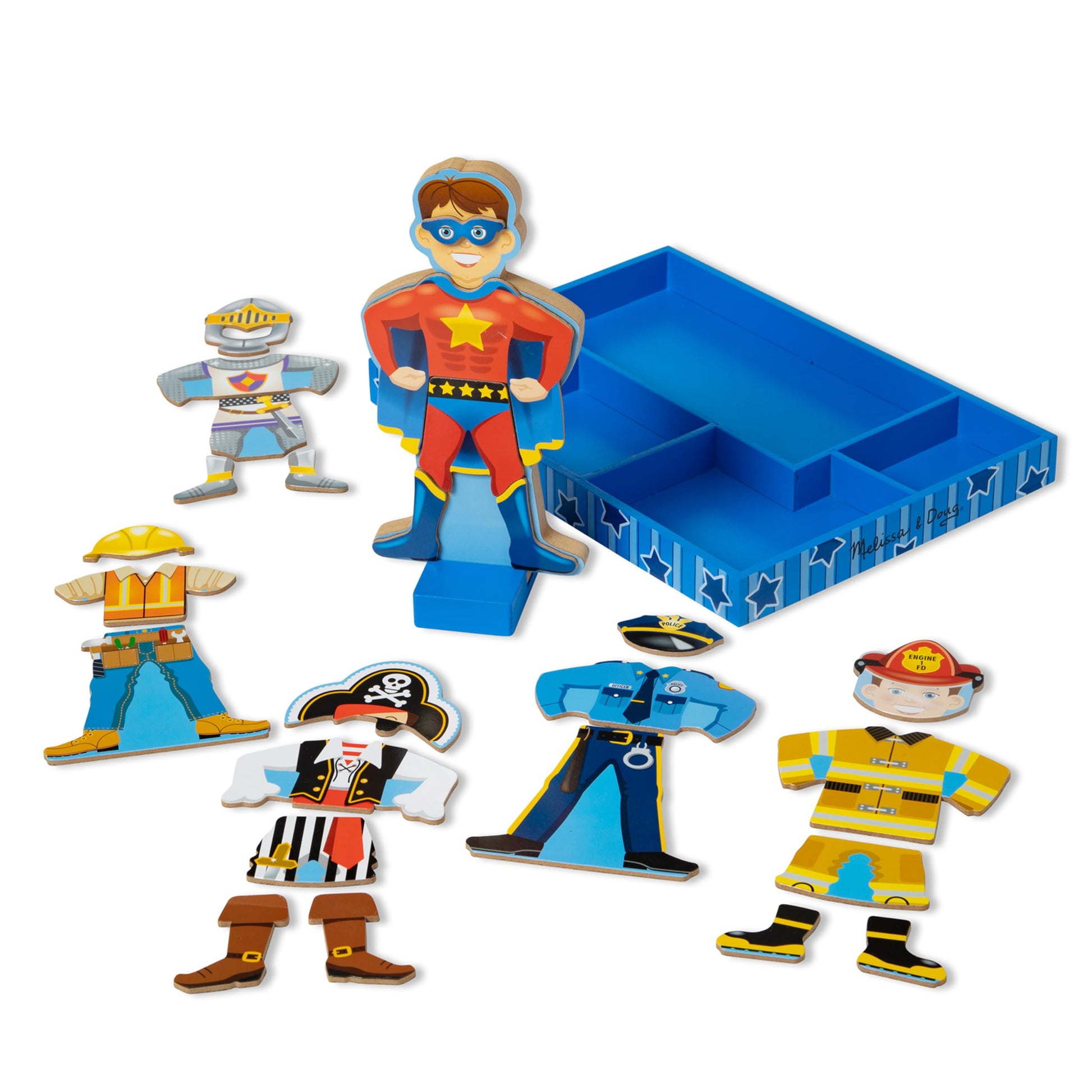 Melissa & Doug Joey Magnetic Wooden Dress-Up Pretend Play Set (25+ pcs)