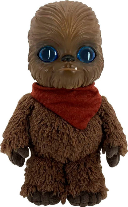 Mattel Star Wars Galactic Pals Plush Toy, Wookiee 11-inch Soft Doll Set with Carrier & Personality Profile Card for Personalized Experience