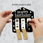 Big Dot of Happiness Adult 80th Birthday - Gold - Birthday Party Game Pickle Cards - Pull Tabs 3-in-a-Row - Set of 12