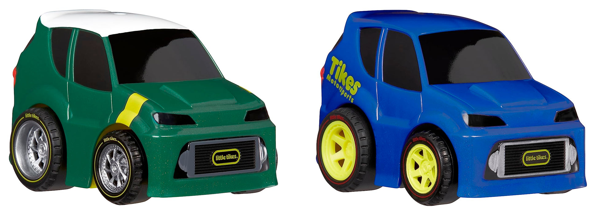 Little Tikes Crazy Fast Cars 2-Pack Hatch Rods, Hatch Back Car Themed Pullback Toy Vehicles Goes up to 50 ft