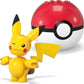 MEGA Pokémon Action Figure Building Toys Set, Poké Ball 2-Pack, Pikachu and Ditto with 42 Pieces, for Kids