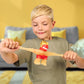 Heroes of Goo Jit Zu Hero Creator with 3 Unique Goo Fillings, Mix, Fill & Create Your Own Stretchy Glow-in-The-Dark Blazagon Action Figure, Play Again