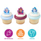 DecoPac Frozen II Rings, Cupcake Decorations Featuring Elsa, Anna, And Olaf For Birthday And Christmas Celebrations - 24 Pack