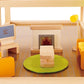 Hape Wooden Doll House Furniture Media Room Set| Pretend Playset for Kid’s Wooden Dollhouse