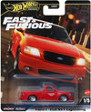 Hot Wheels Premium Fast & Furious Ford F-150 SVT Lightning, #1/5. Metal/Metal Real Riders, Red 1/64 Model
