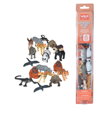 Wild Republic Nature Tube Endangered Animals Figurines - 13"
